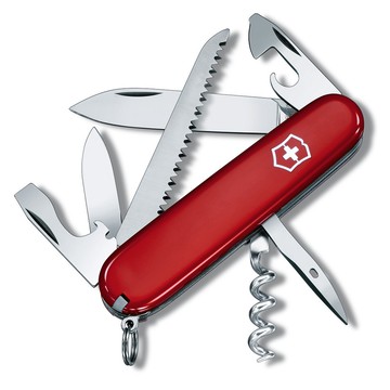 VICTORINOX 瑞士維氏露營者13用瑞士刀-紅 (13613)