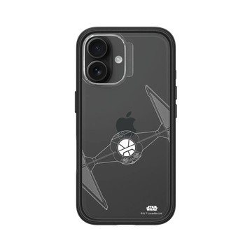 iPhone 16 Mod NX 黑 - 迪士尼-星際大戰 Star Wars - 鈦戰機-線條白