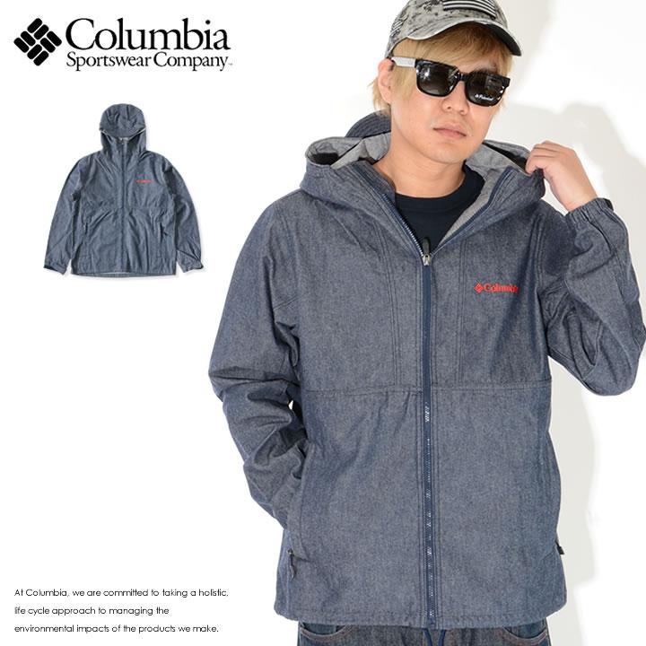 COLUMBIA コロンビア ジャケット デニム フード コラボ DOCTOR DENIM ...