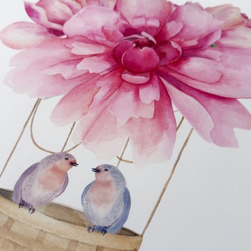 【微瑕特惠】【福利品】幸福起飛 • 牡丹 - 花卉掛畫/臥室掛畫