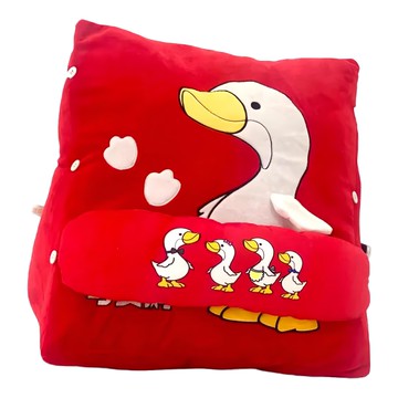 AllBeMine 歐比邁 司麥鵝 白鵝三角靠枕  紅色  40 x 25cm