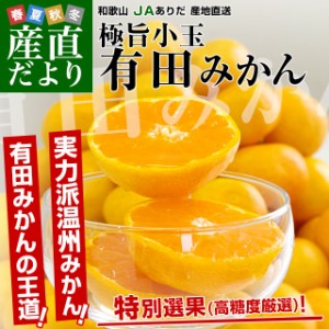 和歌山県より産地直送 JAありだ 有田みかん 厳選の小玉 SからSSサイズ 5キロ(60玉から80玉) 送料無料 蜜柑 ミカン お歳暮 御歳暮