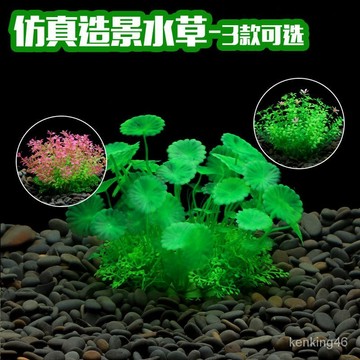 🔥臺灣24H🔥魚缸仿真水草裝飾小擺件假魚水族魚缸造景假水草裝飾圓柱魚缸花草 YTLO