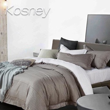 KOSNEY   斯里貝  頂級吸濕排汗萊賽爾天絲雙人床包枕套組