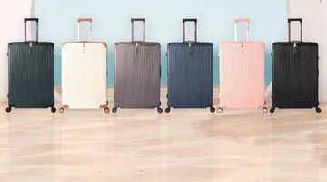 冷衫綠 20吋行李箱PC防刮進口ABS海關密碼鎖防爆拉鍊360度雙飛機輪