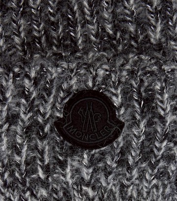 Moncler Embroidered alpaca-blend gloves