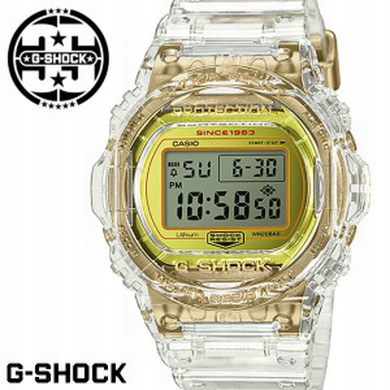 G Shock Gショック ジーショック 限定モデル 腕時計 メンズ Dw 5735e 7 35周年記念モデル グレイシアゴールド クリアスケルトン 通販 Lineポイント最大1 0 Get Lineショッピング