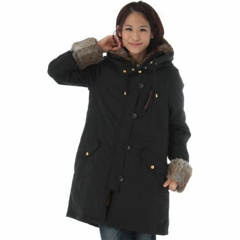 Ships For Women シップスウィメン ラビットファー モッズコート 通販 Lineポイント最大0 5 Get Lineショッピング