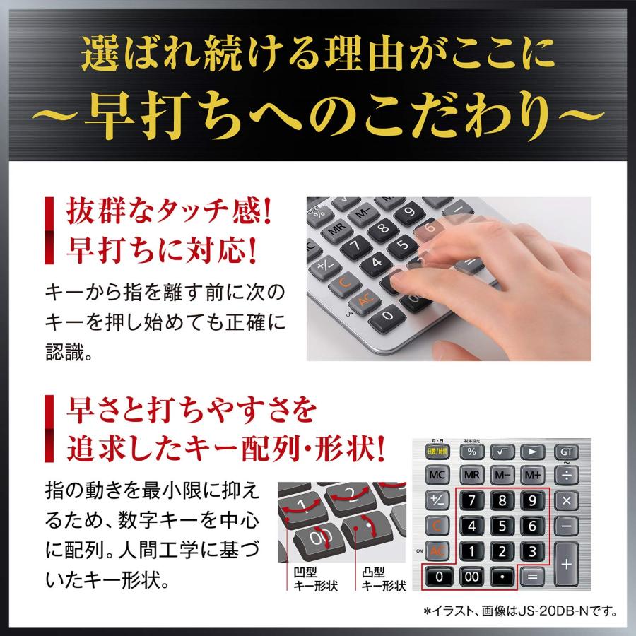 カシオ 本格実務電卓 12桁 日数＆時間計算 グリーン購入法適合 デスクタイプ DS-2DB