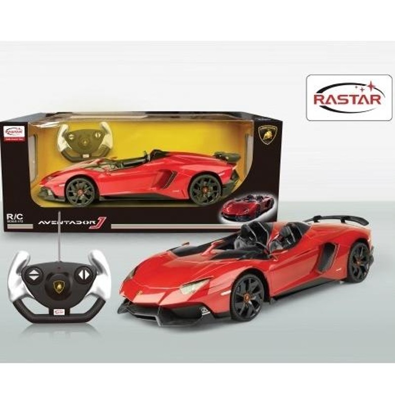 ラジコン RC 1/12 ランボルギーニ アヴェンタドールJ レッド ラスター 