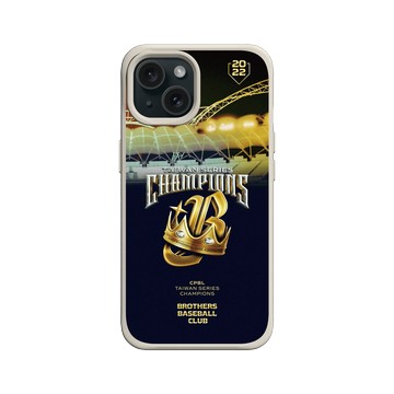 iPhone 15 SolidX 貝殼灰 - 職棒-中信兄弟 Brothers - 2022中信兄弟總冠軍紀念款-鋼鐵藍