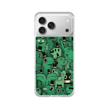 iPhone 17 Pro Max ClearX (MagSafe 兼容) 晶透白 - 怪奇事物所 Incrediville - 所長密集恐懼症