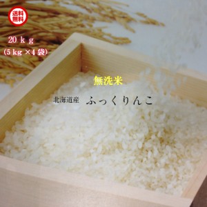 新米！無洗米 20kg (5kg×4袋）送料無料 ふっくりんこ　5年産