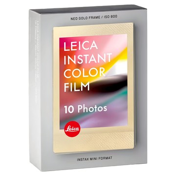 Leica 徠卡 SOFORT 2 拍立得相機底片 金色邊框 每包10張  1盒