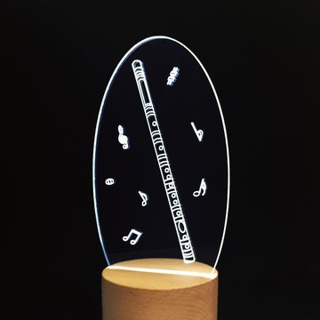 WD 原木夜燈 - 笛     國樂 / 音樂 / 夜燈 / MUSIC