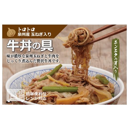 ふるさと納税 大阪府 泉佐野市 牛丼の具 ニンニクの芽入り（150g×5袋）レンジでチン 時短 簡単調理