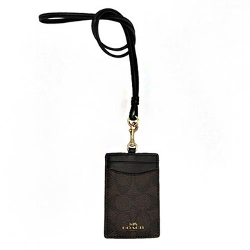 【COACH】C LOGO證件識別證保護套(深咖)