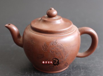 宜興全手工朱泥紫砂壺西施壺石瓢壺泡茶壺陶瓷茶具仿古壺牡丹壺1入