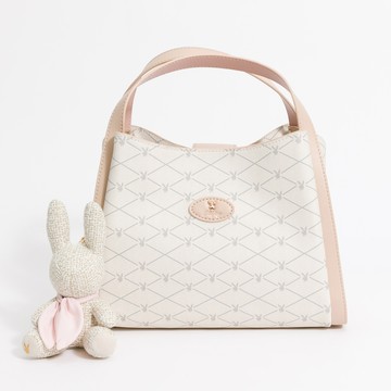 PLAYBOY-手提包附長背帶 Graceful系列 - 米白色(541-0106-01-7)