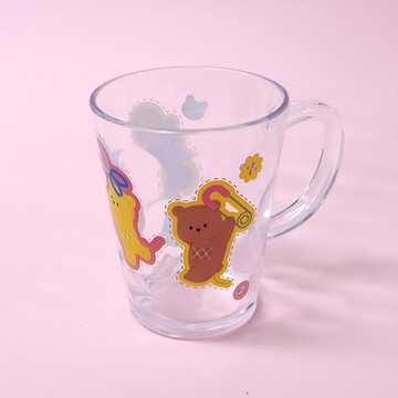 LE BARN 韓國產棉質小熊水滴杯  1個  265ml  混色