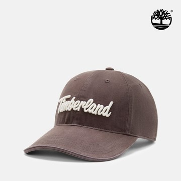 Timberland 男款灰棕色刺繡LOGO棒球帽|A66BXC35