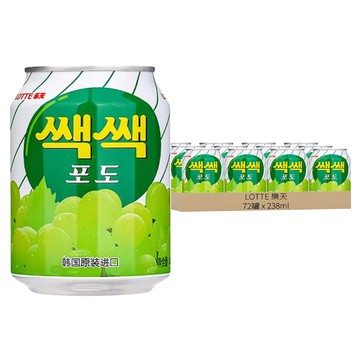 LOTTE 樂天 粒粒葡萄汁禮盒  72罐