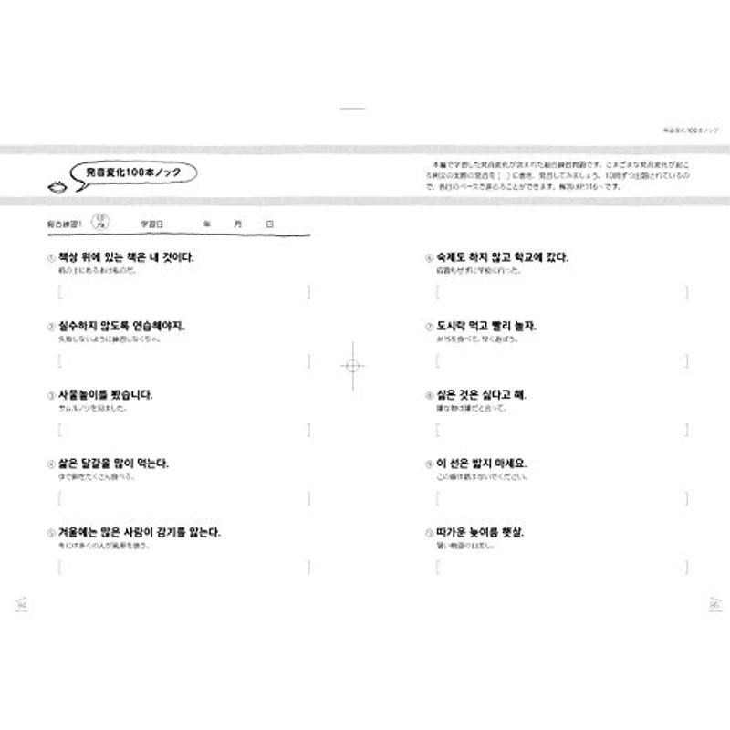 韓国語の発音変化完全マスターCD付き