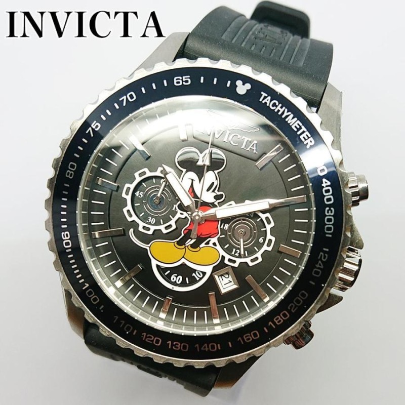 世界限定 INVICTA インビクタ 腕時計 メンズ ブラック 新品 ディズニー ...