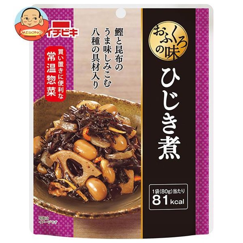 LINEショッピング　ひじき煮　80g×10袋入　イチビキ　おふくろの味