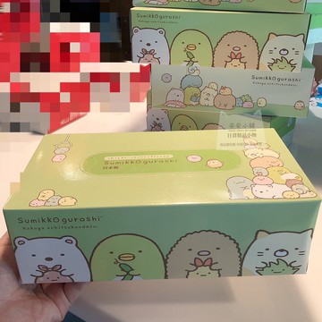 日本原裝  角落生物 300張高級盒裝面紙  100%原生紙漿 無螢光劑 日本製造 限量空運抵台