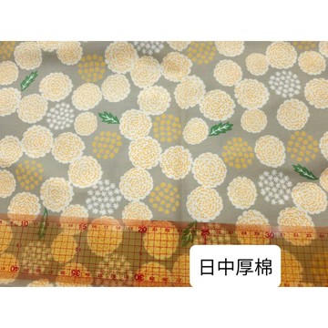 蒲公英灰色 出清布料 台布日布厚棉布A2116