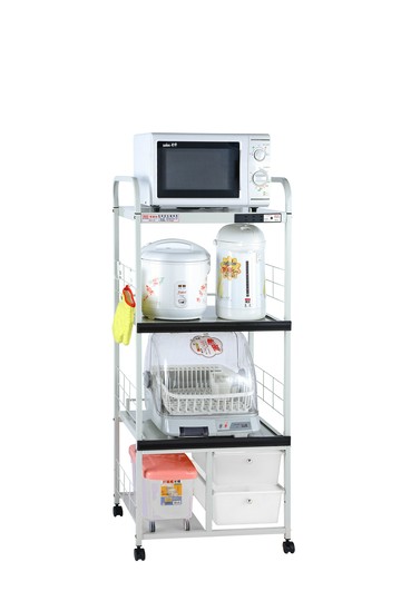 自動斷電四層電器架/雙拉板二抽一米桶/W60*D45.5*H143CM
