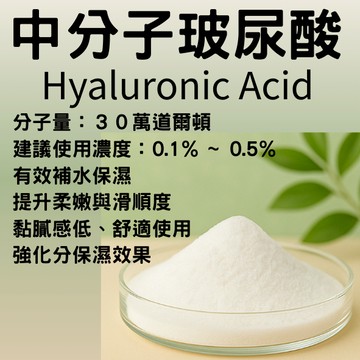中分子玻尿酸粉30萬Ｄa 1g 5g Hyaluronic Acid 精華液 乳液 乳霜  保養品 化妝品 DIY