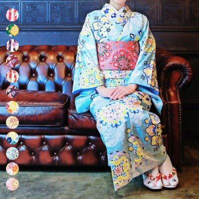 1459】着物 小紋 袷 単品販売♪ 黄土色 CB4Swsc65l, 浴衣/水着 - www