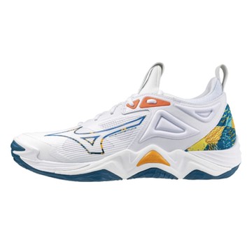 MIZUNO 美津濃 休閒鞋 男鞋 運動鞋 排球鞋 MOMENTUM 白藍綠 V1GA231256