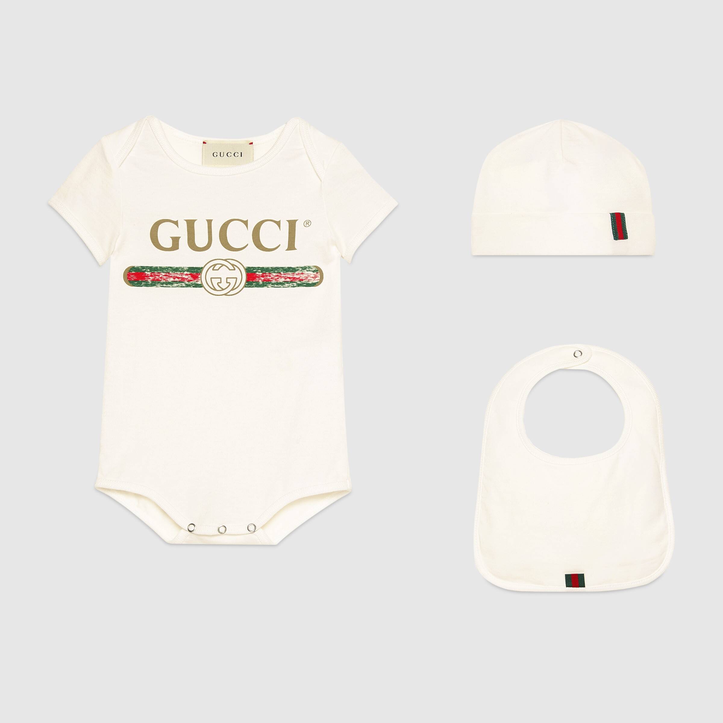 ベビー〕GUCCI ロゴ コットン ギフトセット | LINEショッピング