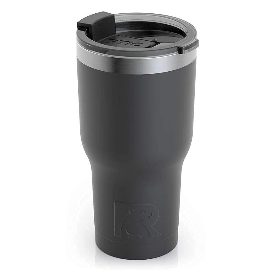 RTIC DOUBLE WALL VACUUM INSULATED TUMBLER, 20 OZ, BLACK