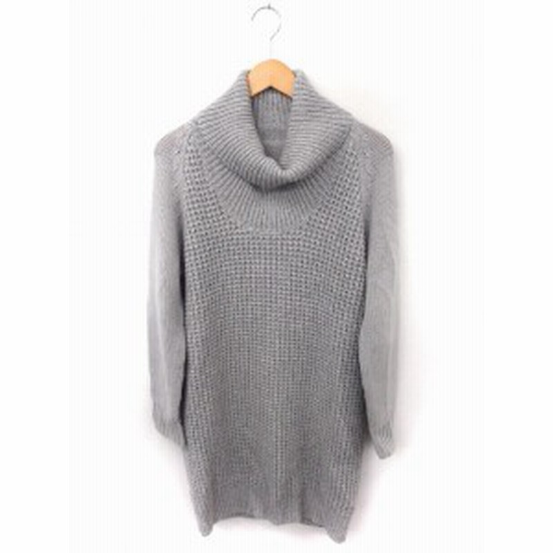 中古 アクアガール Aquagirl ワンピース ニット ラメ混 タートルネック 長袖 ロング丈 グレー Ft8 レディース 通販 Lineポイント最大1 0 Get Lineショッピング