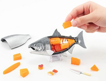 MegaHouse 桌遊趣味拼圖 買一整條魚 國王鮭 鮭魚 【鯊玩具】