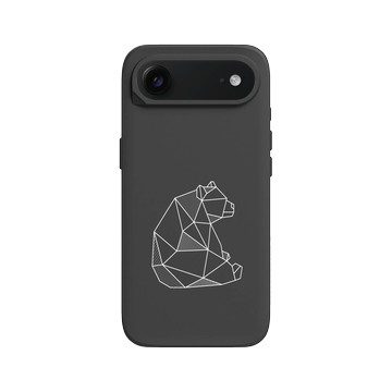 iPhone Air SolidX 黑 - Animal Silhouette / 動物剪影 - 幾何-動物系列/熊