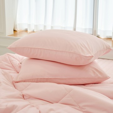 Bazaar 馬卡龍防塵四季枕頭套  2個  50 x 70cm  粉紅色