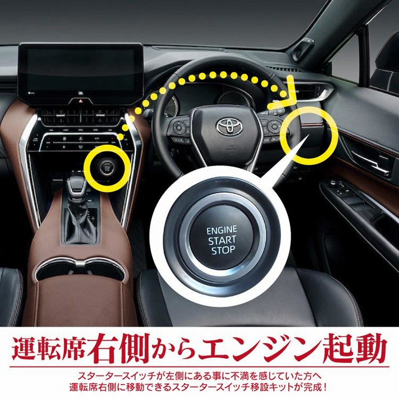 ハリアー８０用パワースイッチ移設キット ハリアー80用パワースイッチ移設キット