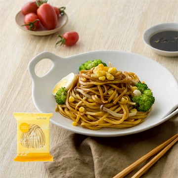 【 森林麵食 】森林拌麵-黃金南瓜(細麵)x油蔥拌醬(五辛素) 單包