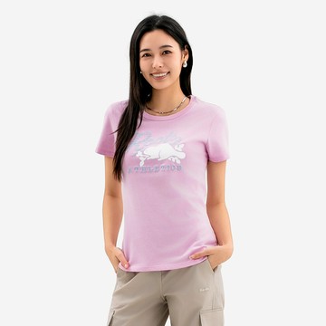 Roots 女裝- ROOTS ATHLETICS 短袖上衣 (淡粉紫)