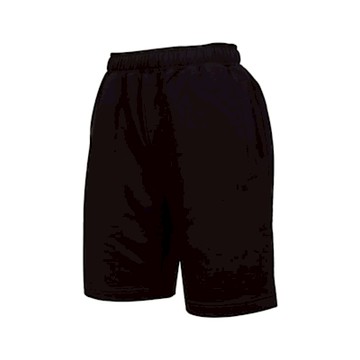 KAPPA 男女針織短褲-台灣製 純棉 慢跑 路跑 訓練 322E86W-005 黑