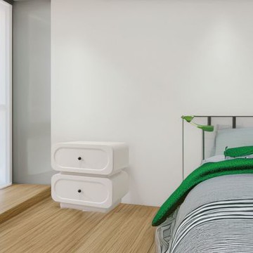 文創集 瑪奇1.7尺圓弧二抽床頭櫃-50x40x50cm免組