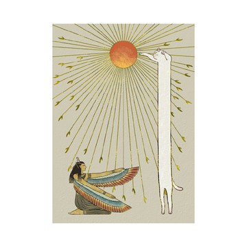 《太陽神 Longcat》迷因藝術海報【直送日本】