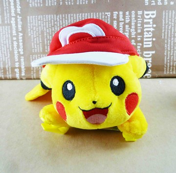 【震撼精品百貨】神奇寶貝 Pokemon 夾式娃娃-戴帽造型 震撼日式精品百貨