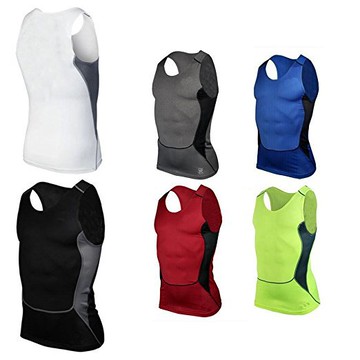 新款 緊身背心 體育運動健身籃球背心 排汗男士背心