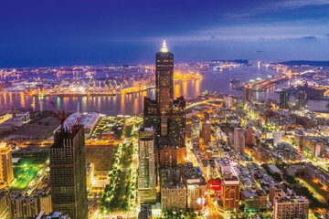 【拼圖貓】HC - 寶島風情-高雄天際線 台灣製 1000片 夜光拼圖 1000-025